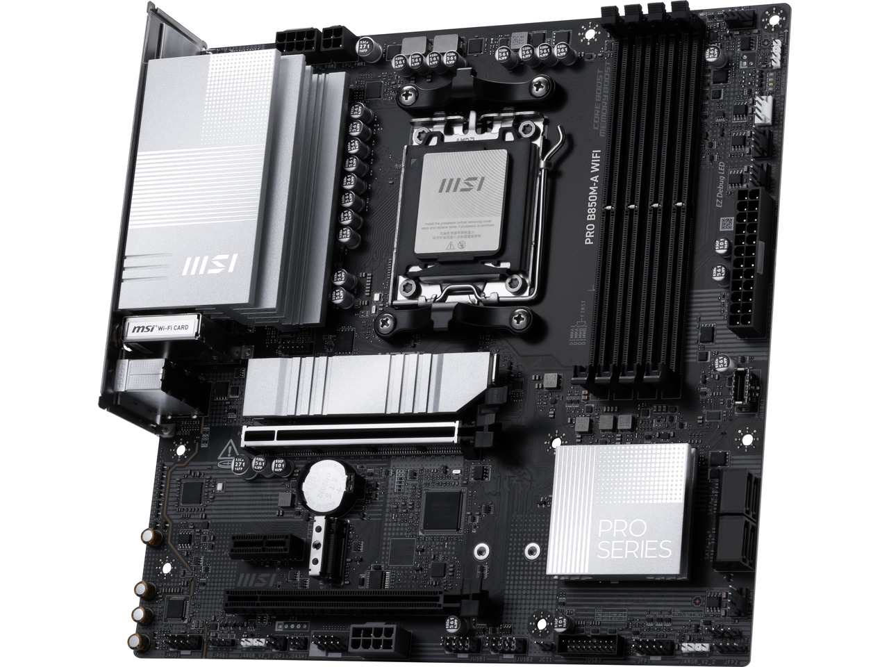 MSI PRO B850M-A WIFI AM5 , Wi- - Am5 Micro Atx Pcie 5.0 Motherboard 评论和价格