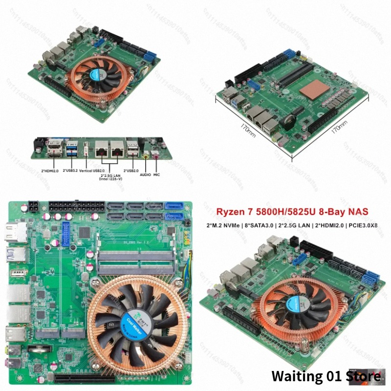 Compatible With Topton AMD Ryz - Mini Itx Dual 2.5G Nas Motherboard 评论和价格